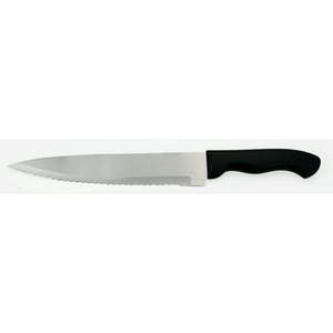 lot 28973 image: Mainstays Stainless Steel Chef Knife, Black handle, 1-Count