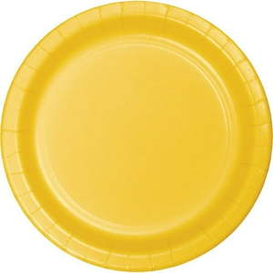 lot 28985 image: Touch of Color Lunch Plate, 7, School Bus Yellow, 75 Ct
