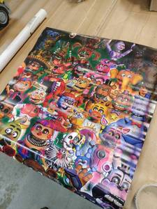 lot 30977 image: Five Nights at Freddys Character Wall Poster