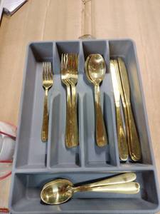 lot 30981 image: Drawer Organizer with Cambridge Cutlery
