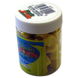 lot 30998 image: Uncle Josh Natura Floating Trout Nuggets, Yellow