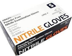 lot 30968 image: Kingfa Medical Powder Free Nitrile Examination Gloves - S