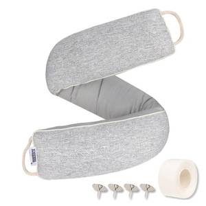 lot 23648 image: TORRAMI 30 Door Draft Stopper Under Bottom Insulation Noise Air Stopper 2.07LB,Wind Proof Guard Seal for Doors and Windows - Light Gray