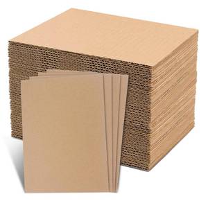 lot 23655 image: 105 Pack Corrugated Cardboard Sheets (11 x 8.5 Inch) - ThickThin Sheets for Mailers, Fabric Organizer Boards, Box Dividers, Crafts - Cardboard Paper Inserts
