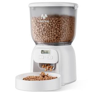 lot 23657 image: IMIPAW PET Automatic Cat Feeder 4L Cat Food Dispenser Timed Precise Auto Feeder Programmable 1-6 Meals- Easy to Clean& Dual Power with Desiccant Bag Keeps Food Fresh- Reliable Pet Feeder for Cats