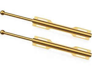 lot 23662 image: FIRJOY 12 Valet Rod for Closet Pull Out (2 Pack, Brushed Gold)