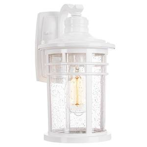 lot 23670 image: Darkaway Outdoor Porch Lights Wall Mount, Outdoor Light Fixtures Sconces Wall Lighting with Seeded Glass Waterproof Exterior Lights for Patio Yard House Hallway Doorway Garage(1 Pack, White)