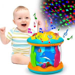 lot 23678 image: Baby Toys 6 to 12 Months Ocean Projector Rotating Musical Light Up Tummy Time Toys for Infant 0-6 3-6 Months Baby Aquarium Crawling Toys 4 5 6 7 8 9 12-18 Months Birthday Gifts for 1 Year Old Boy Girl