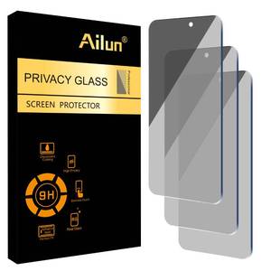 lot 28914 image: Ailun Privacy Screen Protector for iPhone 16  iPhone 15  iPhone 15 Pro 6.1 Inch 3 Pack Anti Spy Private Tempered Glass Anti-Scratch Case Friendly 3 PackNot for iPhone 16 Pro 6.3 inch