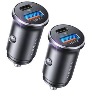 lot 28931 image: LISEN Car Charger USB C, 54W Cigarette Lighter USB Charger Adapter, Car Accessories for Men, Mini USBC Cars Fast Charging Adapter USBC Type C 12V Plug Outlet, for iPhone 17 Pro Max 16 15 14 13 12 Plus