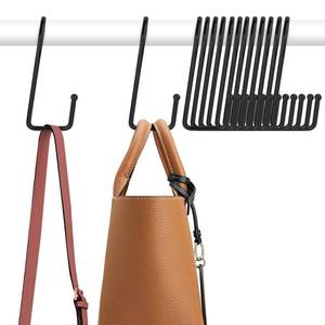 lot 28937 image: ZEDODIER 13 Pack Purse Hanger Closet, Bag Organizer Purse Hooks for Closet, Keeping Purses Visible and in Good Condition, Metal Hanging Backpack Holder Rack, Black