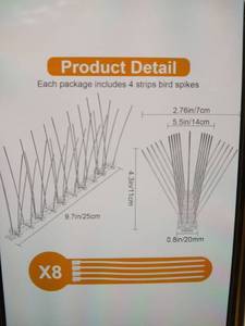 lot 28951 image: Gebot Bird Spikes 8 Strips