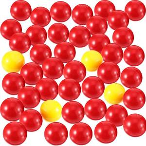 lot 28994 image: Gejoy 42 Pieces Game Replacement Marbles 2 Sets Game Replacement Balls Compatible with Hungry Hungry Hippos, 38 Red and 4 Yellow