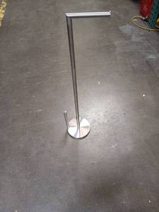 lot 39231 image: Modern Stainless Steel Toilet Paper Stand