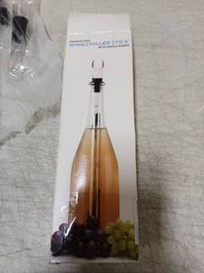 lot 39235 image: Stainless Steel Wine Chiller Stick with Pourer