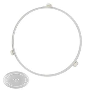 lot 54214 image: 9.53in WB06X10705 Microwave Turntable Ring Replacement for GE Microwaves,Rotating Ring Roller,Microwave Oven Tray Support,Glass Plate Tray Support Holder