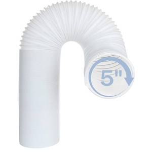 lot 54224 image: 5 Inch Air Conditioner Exhaust Hose Clockwise Thread Portable AC Hose With 59 Length Universal AC Exhaust Hose Flexible AC Vent Hose for Lg Haier Dual Delonghi Whynter