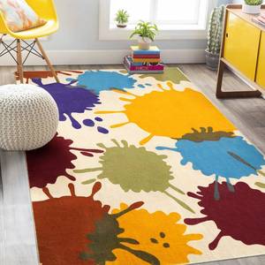 lot 63880 image: STARUIA Colorful Area Rug, 5x7 Classroom Rug for Kids, Paint Splash Washable Rugs for Playroom, Non-Slip Rainbow Nursery Rugs Soft Living Room Carpet for Bedroom Dining Room Kids Room