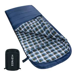 lot 63881 image: HiZYNICE Sleeping Bag Zero Degree Sleeping Bags for Adults Big and Tall Winter Cold Weather Camping XXL Extra Large Wide,Navy Blue Left Zip,90 x 39