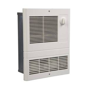 lot 63892 image: Broan-NuTone 9815WH High Capacity Wall Heater with Built-In Adjustable Thermostat, 1500W, 120240V, White
