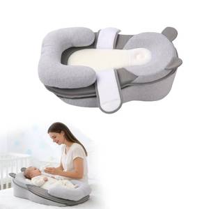 lot 63906 image: XFaa Rootling Baby Feeding Pillow, Anti Overflow Feeding Pillow for Reducing Spit-Up, Safety Nursing Pillow, Baby Lounger Reflux Wedge Breastfeeding, Removable top and Bottom (Gray, Small)