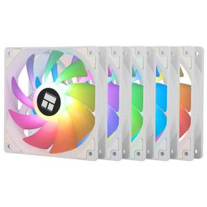 lot 63923 image: Thermalright TL-C12CW-S X5 CPU Air Fan, 120mm Silent Computer Case Cooler Fan, with S-FDB Bearing, up to 1550RPM Speed PC Cooling,5-Packs,White ARGB