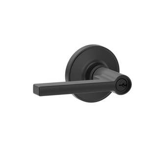 lot 23663 image: Schlage J54-Sol Solstice Single Cylinder Keyed Entry Door Lever Set