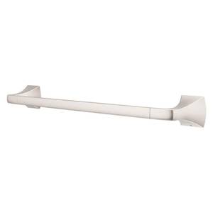 lot 23679 image: Bruxie 18 in. Wall Mounted Single Towel Bar in Spot Defense Brushed Nickel