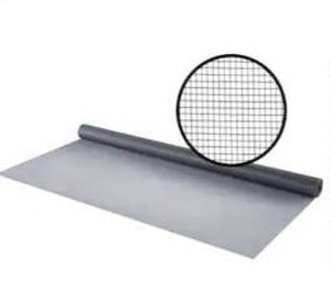 lot 23682 image: M-D 3-ft x 25-ft Silvergray Fiberglass Screen mesh, 4 Rolls