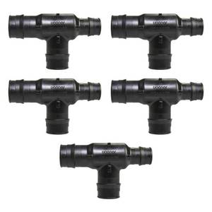 lot 23703 image: ProPEX 1 in. x 34 in. x 1 in. PEX-A Expansion Barb Engineered Polymer Reducing Tee (5-Pack)