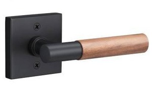 lot 23715 image: Sure-Loc AP100 Square Dummy Door Lever with Walnut Grip, Lot of 3