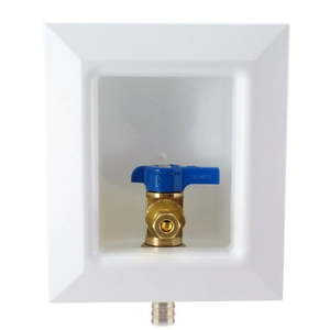 lot 23725 image: Apollo 4932471 0.5 in. Dia. PEX Barb Brass Ice Maker Outlet Box