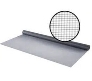 lot 23729 image: M-D 3-ft x 25-ft Silvergray Fiberglass Screen mesh, 4 Rolls