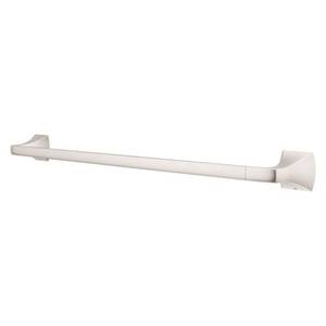 lot 23740 image: Bruxie 24 in. Wall Mounted Single Towel Bar in Spot Defense Brushed Nickel