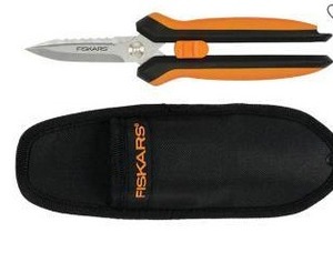 lot 23741 image: Fiskars Stainless Steel Garden Snip with Sheath