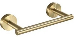 lot 23780 image: YSQCAR Wall-Mount Single Single Post Toilet Paper Holder in Brushed Gold