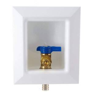 lot 23781 image: Apollo 4932471 0.5 in. Dia. PEX Barb Brass Ice Maker Outlet Box