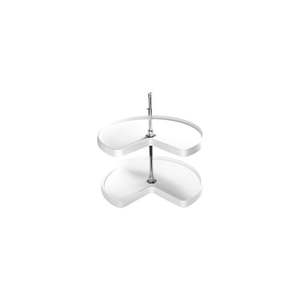 lot 23786 image: Shelf For Rev-A-Shelf Polymer Kidney Lazy Susan, White, (Shelf Only)