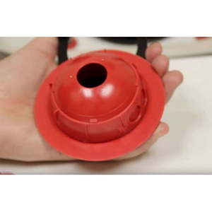 lot 23802 image: TOTO THU500S Toilet Flapper, Rubber, RedBlack