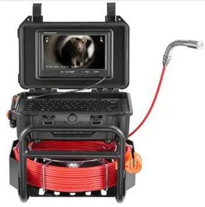 lot 23820 image: VEVORSewer Camera 98 ft. 30m, Self-Leveling Drain Camera with 512 Hz Transmitter 9 in. Screen
