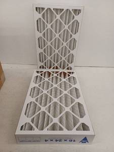 lot 23842 image: Nordic Pure 16 in. x 24 in. x 4 in. Allergen Pleated MERV 12 Air Filter, 2-Pack