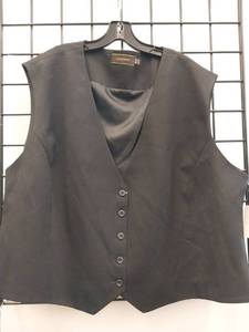 lot 66425 image: APPEARS NEW - Womens Joseph Abboud Black Dress Vest Size 28