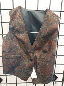 lot 66431 image: APPEARS NEW - Womens Henry Segal Paisley Dress Vest (Size 6)