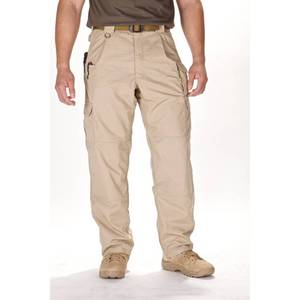lot 66726 image: APPEARS NEW - 5.11 Tactical Men s Taclite Pro Work Pants  Lightweight Poly-Cotton Ripstop Fabric  (Size 46 Unhemmed)  TDU Khaki  Style 74273L  - Retail $73