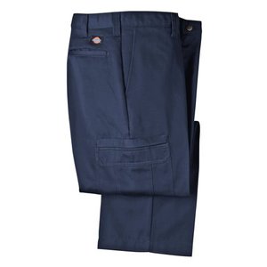 lot 66663 image: APPEARS NEW - Dickies Occupational Workwear Industrial Cotton Cargo Pant, Navy (Size 36x32)