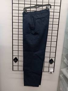 lot 66670 image: APPEARS NEW - Navy Blue Cargo Work Pants (Size 34)