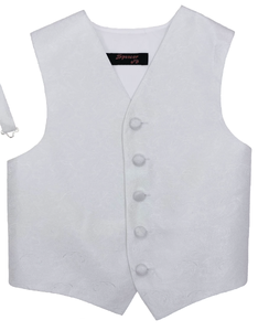 lot 66464 image: APPEARS NEW - After Six White Formal Vest (Size Large)