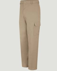 lot 66757 image: APPEARS NEW - Red Kap Khaki Cargo Work Pants (Size 36W 36L)