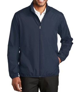 lot 66705 image: APPEARS NEW - Port Authority Navy Blue Zipper Jacket (Size XL)