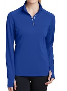lot 66743 image: Sport-Tek Ladies Blue Quarter-Zip Pullover (Size 4XL) Set of 2